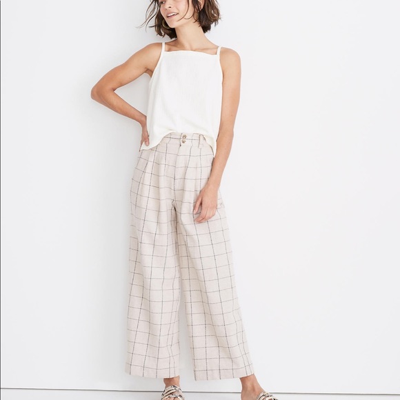 madewell windowpane pants